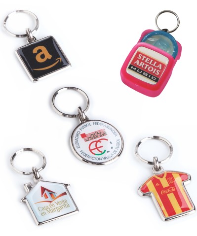 Doming sticker keyrings