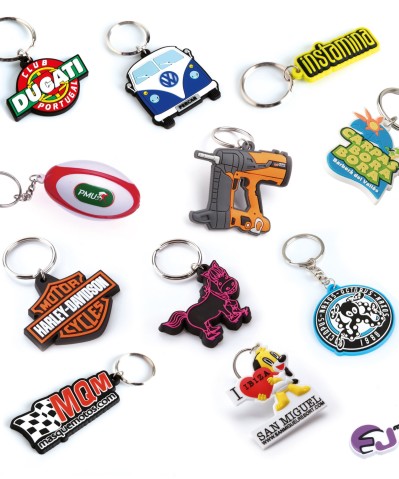 Llaveros de goma pvc blandos