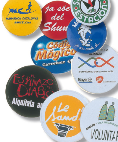 Chapas con imperdible