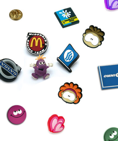 Pins de goma pvc blando