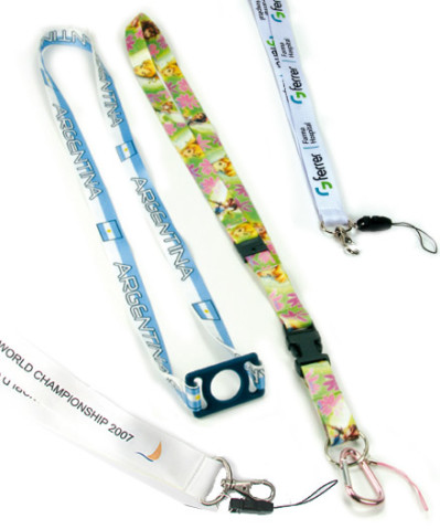 Heat transfer sublimation lanyards