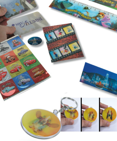 Lenticular stickers