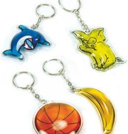 Llaveros con líquido