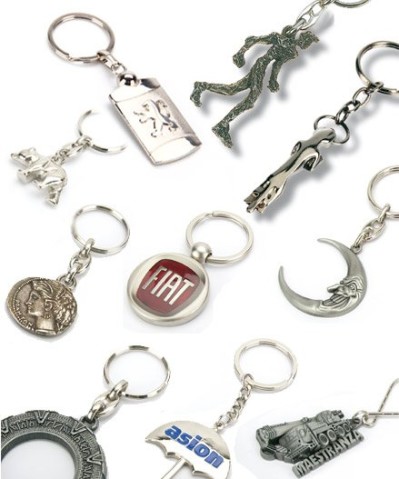 Llaveros con formas 3D