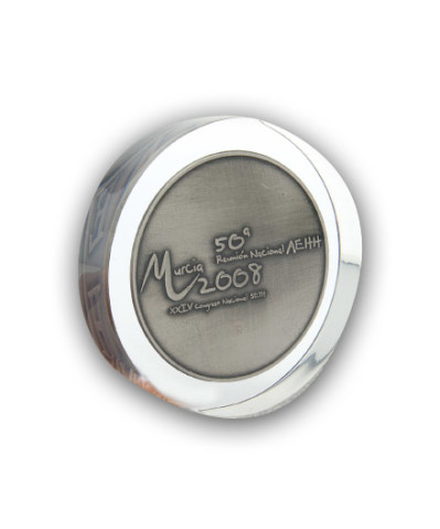 Acrylic paper weights with object inside