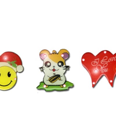 Pins flashing con luz