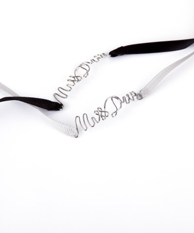 Pulseras de cinta y alambre