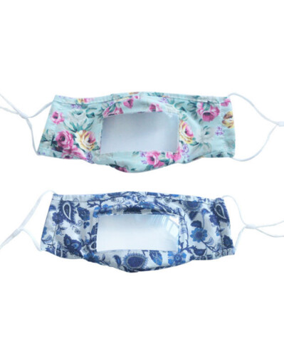 Face masks for deaf people