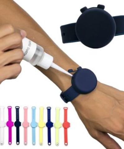 Hydroalcoholic gel dispenser bracelet