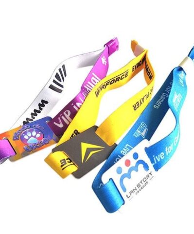Pulseras NFC de tela con tarjeta PVC